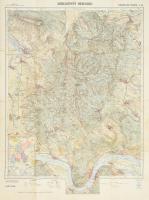 1927 Börzsönyi-hegység, Kirándulók Térképe 3. sz., M. Kir. Állami Térképészet, kisebb szakadásokkal, 74×56 cm