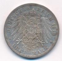 Német Államok / Poroszország 1913A 3M Ag "II. Vilmos uralkodásának 25 éves évfordulója" T:...