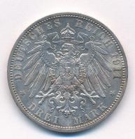 Német Államok / Poroszország 1911A 3M Ag "II. Vilmos" T:2 German States / Prussia 1911A 3 ...