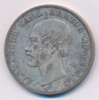 Német Államok / Anhalt-Bernburg 1859A Tallér Ag "Sándor Károly" T:2- German States / Anhalt-Bernburg 1859A Thaler Ag "Alexander Carl" C:VF Krause KM# 86