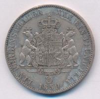 Német Államok / Anhalt-Bernburg 1859A Tallér Ag "Sándor Károly" T:2-
German States / Anha...