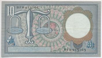 Hollandia 1953. 10G "BFB013165" T:III szép papír
Netherlands 1953. 10 Gulden "BFB013...