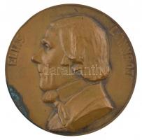 Finnország 1949. "Elias Lönnrot / Az új Kalevala 100. évfordulója" Br emlékérem (56mm) T:1...