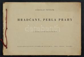 12 db színes festményreprodukció Prágáról Jaroslav Setelik festményei nyomán, 25×36 cm