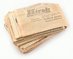 1956 A magyar forradalommal kapcsolatos, nagyrészt külföldi újságok + 1 db 1986-os újság