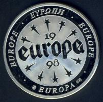 Europa 1998. "Galamb" Ag emlékérem 8,3g T:PP