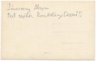 Alag, Dunakeszi-Alag; Alagi lóverseny, bal alsó sarokban Kosztolányi Dezső. photo (EK)