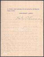 1916 Egy lipcsei könyvkereskedő és antikvárius fejléces, aláírt levele Budapestre múzeumnak címezve