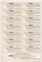 Budapest 1885. "Csáktornya-Zágrábi Vasút Részvény-Társaság" törzsrészvénye 200Ft-ról szelv...