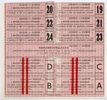 Budapest 1926. "Magyar Általános Hitelbank" öt részvénye egyben, részvényenként 50P-ről, s...