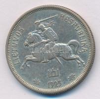 Litvánia 1925. 5L Ag T:2 Lithuania 1925. 5 Litai Ag C:XF Krause KM#78