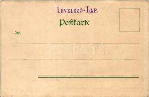 Erotic nude lady art postcard, bathing. Druck u. Verlag Louis Glaser. litho (kis szakadás / small te...