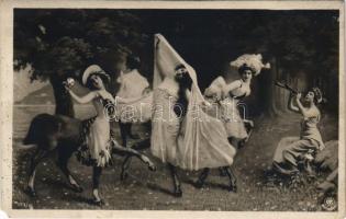 1906 Ladies as horses (EM)