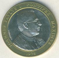 Vatikán / Magánkiadás 1978. "I. János Pál - Szt. Sebestyén-katakombák" bimetál emlékérem T:1