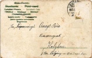 1903 Christmas greeting art postcard s: Rob. Rämmerer (kopott sarkak / worn corners)