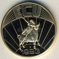 1993. Hollandia / Magánkiadás ECU aranyozott bicolor emlékérem T:PP