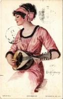 1914 Louisiana Lou Lady art postcard. The Knapp Co. Inc. s: T. Earl Christy (EK)
