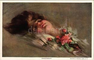 Sweetheart Lady art postcard. Reinthal & Newman Series 94. s: Philip Boileau