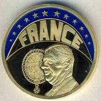 1997. Franciaország / Magánkiadás ECU aranyozott bicolor emlékérem T:PP