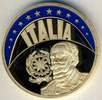 Olaszország / Magánkiadás 1997. ECU aranyozott bicolor emlékérem T:PP