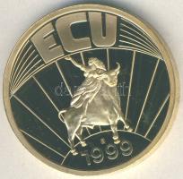 1999. Nagy-Britannia / Magánkiadás ECU aranyozott bicolor emlékérem T:PP