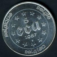 Belgium 1987. 5Ecu Ag "Római szerződés 30. évfordulója" T:2