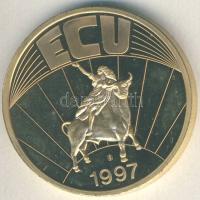1997. Franciaország / Magánkiadás ECU aranyozott bicolor emlékérem T:PP tanúsítvánnyal