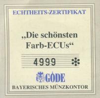1997. Franciaország / Magánkiadás ECU aranyozott bicolor emlékérem T:PP tanúsítvánnyal