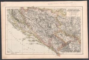 Dalmatien, Österreich-Ungarn-Occupationsgebiet & Montenegro, 1:1 700 000, Freytag & Berndt, 25,5×38 cm