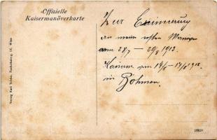 1913 Zur Erinnerung an die grossen Kaisermanöver bei Tabor i. Böhmen. Gruss aus dem Manöverfelde! K....