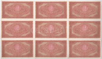 1920. 2K (9x) "2aa 024 938.041-938.049" sorszámkövetők T:I-,II kis folt
Adamo K7