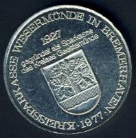 NSZK / Magánkiadás "Bremerhaven hajó" ezüstözött Zu emlékzseton T:1