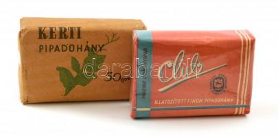 2 db. bontatlan eredeti csomagolású pipadohány: Club és Kerti pipadohány márkanevekkel.