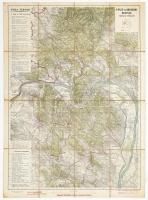 1927 A Pilis- és Börzsöny-hegység turistatérképe, kiadja: M. Kir. Állami Térképészet, vászontérkép, 52,5×49 cm