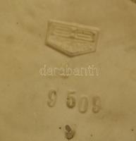 Német figura, Pierot és hölgy táncol. Kézzel festett porcelán, jelzett, korának megfelelő lepattanás...