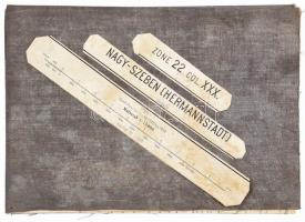 Nagyszeben és környékének katonai térképe, Zone 22 Col. XXX., 1:75 000, vászontérkép, 38×53 cm