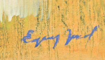 Egry József jelzéssel: Balaton. Pasztell, papír. Kartonra kasírozva. megvetemedve. 42x60 cm