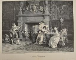 17 db nagyméretű rotációs fametszet (közte két színes), 55x40 cm körüli méretben