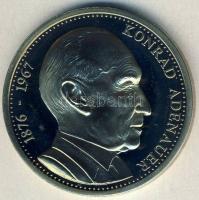 NSZK / Magánkiadás DN "Konrad Adenauer" újezüst emlékérem T:PP