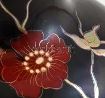 Zsolnay Jubileumi (150), dísz váza. Több tüzű. Ökörvér és eozin mázakkal. Jelzett. 871/0/2064. Mrs. ...