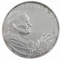 Fülöp Zoltán (1951-) 1991. Őszentsége II. János Pál pápa magyarországi látogatása emlékére 1991 Ag emlékérem dísztokban (156,95g/0.999/42,5mm) T:2 (PP) felületi karc