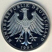 NSZK / Magánkiadás 1992. "Konrad Adenauer" újezüst emlékérem T:PP