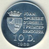 Andorra 1989. 10D Ag "Labdarúgó VB" T:PP