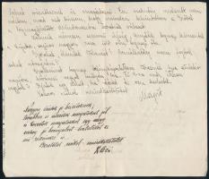 1934 Tokaji Mintapince fejléces levélpapírjára írt levél