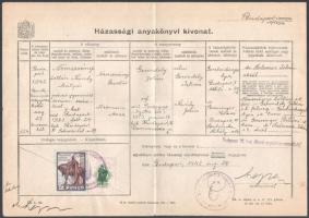 Kb. 32 db anyakönyvi kivonat és halotti értesítő