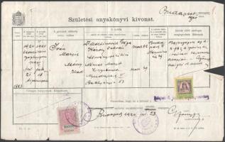 Kb. 32 db anyakönyvi kivonat és halotti értesítő