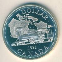 Kanada 1981. 1$ Ag "Vasút" T:PP