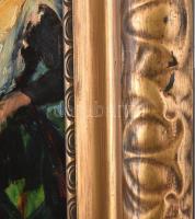 Gyügyei Nagy Zsigmond (1872 - 1932) : Asszonyok. Olaj, karton. Jelezve balra lent: S.de Nagy. Díszes...