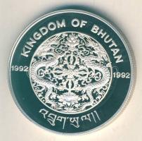 Bhután 1992. 300N Ag "Téli olimpia-gyorskorcsolya" T:PP