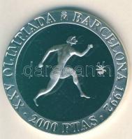 Spanyolország 1990. 2000P Ag "Olimpia-futás" T:PP